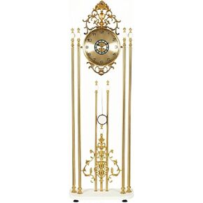 Grandfather Clocks Vintage Metal Floor Clock Silent Quartz Movement European Style Ornate in Kuwait
