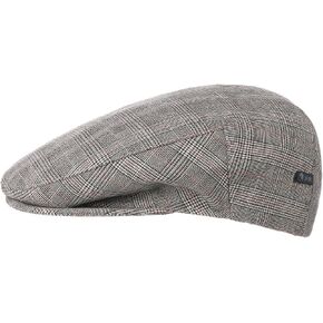 Lipodo Devron Flat Cap Checked Cotton Prince of Wales Vintage Pattern Made in Italy Men Summer in Saudi Arabia