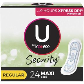 Kotex Natural Balance Regular Unscented No Wings Maxi, 24 Count in Saudi Arabia