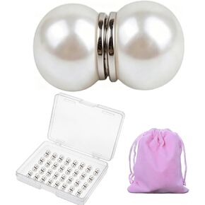 Pearl Veil Weights, 28 Pairs Magnetic Bridal Clips, Strong Hold Invisible Double-Sided Veil and Dress Weights for Outdoor Wedding Veils in Saudi Arabia