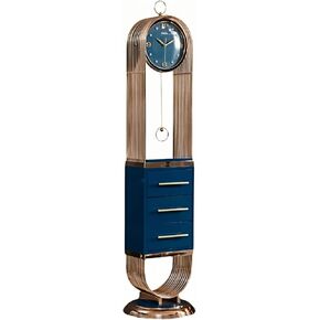 Grandfather Clocks Metal Floor Clock with Drawers Pendulum Silent Decorative for Living Room(Green) in Kuwait