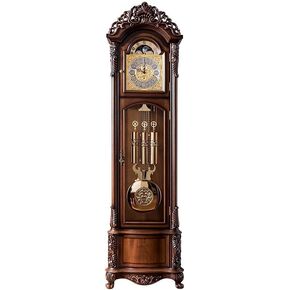 Grandfather Clocks Solid Wooden Retro Floor Clock Living Room Vertical European Antique Statue Decoration in Kuwait