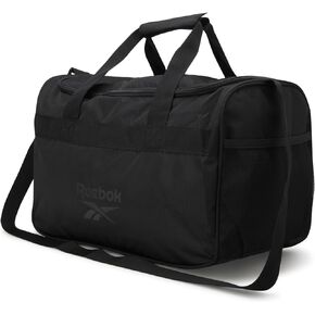 Reebok Duffle Bag - Carry On Gym Bag for Workout With Adjustable Shoulder Strap - Compact Travel Bags for Women and Men, Size One Size, Warrior II Black With Pink Logo in Kuwait