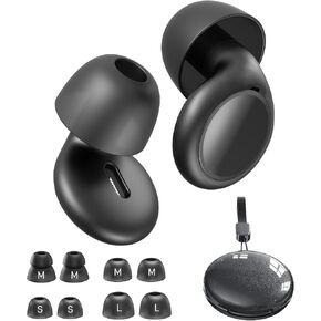 Earplugs for Sleeping, Noise Reduction Earplugs for Snoring, Reusable Soft Silicone Sound Proof Ear Plugs for Side Sleepers Noise Sensitivity for Hearing Protection for Work Sleep Travel HE03 in Kuwait