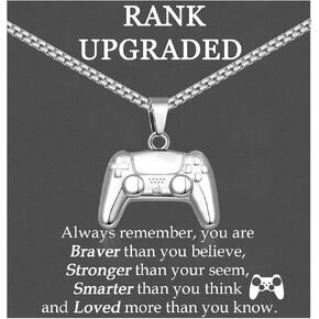Gamer Gifts for Teen Boy Game Controller Necklace for Boy Men Birthday Christmas Graduation Stuff Gaming Jewelry in Saudi Arabia