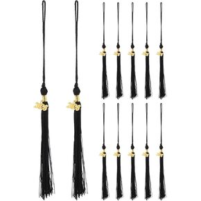 12 Pcs Black 2026 Graduation Tassel: Graduation Cap Tassels for Students - Class of 2026 Souvenirs Seniors Graduate for DIY Crafts (15.35 Inch) in Kuwait