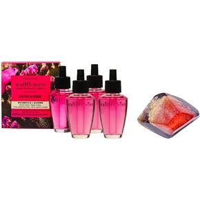 Cactus Blossom - White Barn - Bath/Body Work - 4 Pack Wallflowers Home Fragrance Refills 0.8 fl oz / 24 mL and Stone Soap Natural (Packaging May Vary) in Kuwait