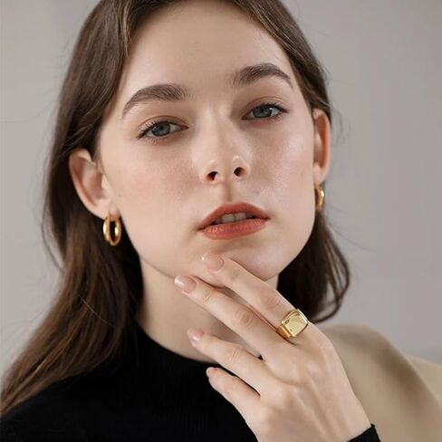 14K Gold Hoop Earrings for Women, Lightweight Everyday Hoops - Perfect Mother’s Day, Valentine’s, Anniversary & Birthday Gifts for Wife in Saudi Arabia