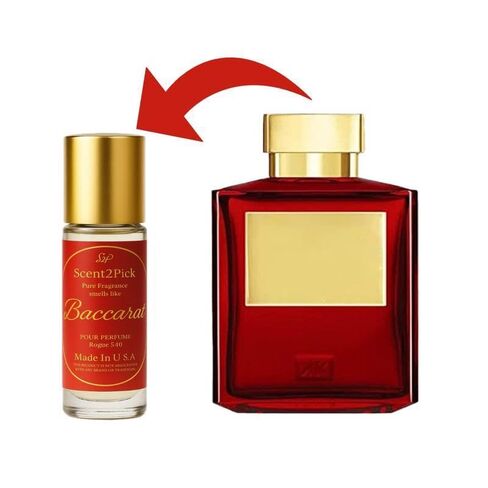 Baccarat Rouge 540 ROLL-ON SCENT OIL - 10ml Alcohol-Free Long-Lasting Oil-Based Fragrance in Travel-Friendly Roller Bottle (2PCs) in Kuwait