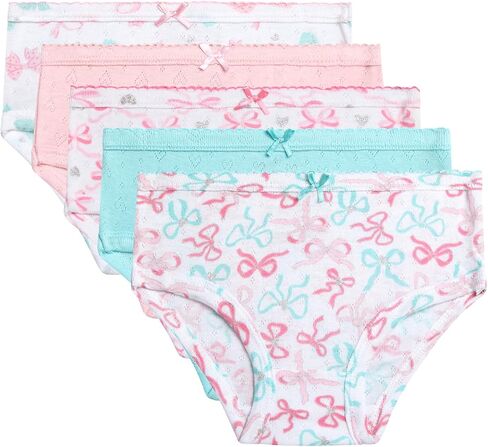 Princess Rose Baby Toddler Girls Underwear - 5 Pack Cotton Pointelle Knit Kids Underwear Girls Panties Multipack (2T-6X) in Kuwait