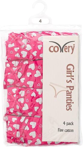 Girls Comfortable Underwear Brief Panties 4 Pack Kids Tag-free stretch Cotton Panty in Saudi Arabia