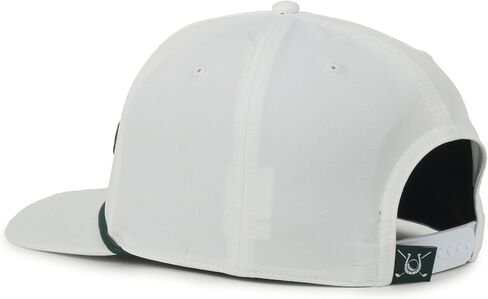 Outdoor Cap Six Iron Golf Cowboy Cap – White High Crown Hat, Dark Rope Detail, Western Golf Graphic, One Size in Kuwait