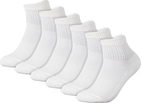 BomKinta Ankle Socks for Women - Soft Cotton Quarter Socks with Reinforced Sole - Casual Sock with Band 6 Pairs Gifts in Saudi Arabia