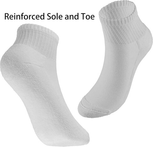 BomKinta Ankle Socks for Women - Soft Cotton Quarter Socks with Reinforced Sole - Casual Sock with Band 6 Pairs Gifts in Saudi Arabia