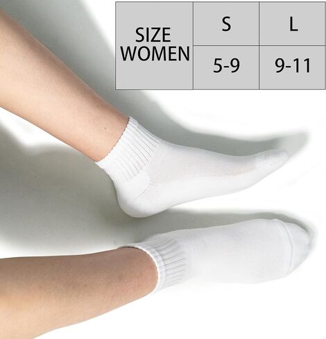 BomKinta Ankle Socks for Women - Soft Cotton Quarter Socks with Reinforced Sole - Casual Sock with Band 6 Pairs Gifts in Saudi Arabia