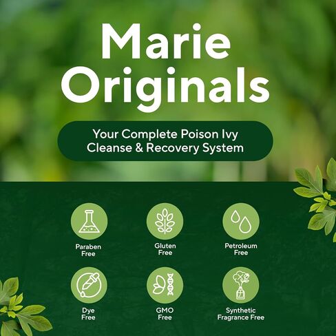 Marie Originals Poison Ivy & Oak Post Wash Aftercare Lotion – Cooling Rash Relief Cream for Itchy Skin – Hydrating Moisturizer with Tea Tree & Peppermint Oil – Post-Wash Soothing Lotion – 6 fl oz in Saudi Arabia