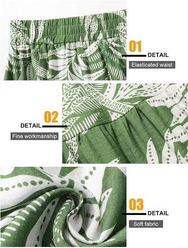 SEAFORM Women's Boho Floral Print Midi Skirt A-Line Elastic High Waist Flowy Long Skirts Casual Summer Beach Vacation Skirt in Saudi Arabia