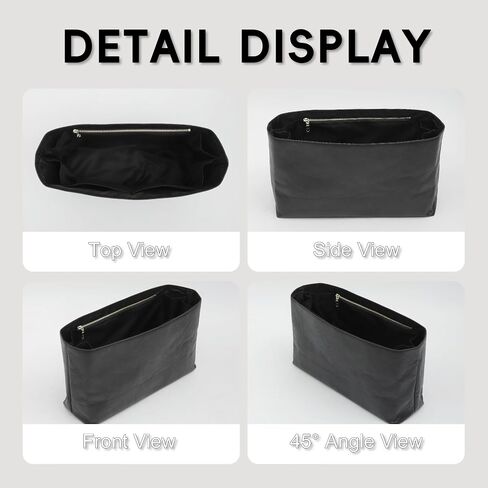 Purse Organizer Insert for Coach Brooklyn 39, Brooklyn 39 Bag Insert with 9 Pockets & Elastic Bottle Holder, Waterproof Lightweight Dupontpaper Bag Shaper for Coach Brooklyn Bag, Black in Kuwait