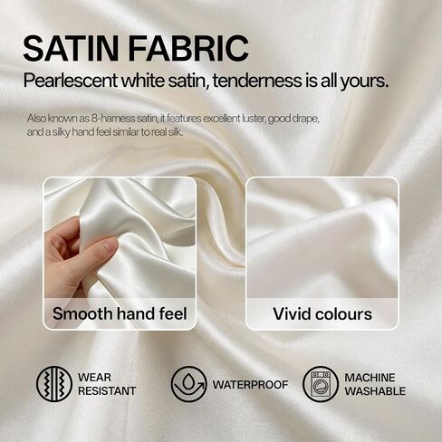 6 Pcs Dust Bags for Handbags & Purses - Satin Purse Storage Bag with Drawstring Closure, Handbag Protector, Purse Dust Bags (White) in Saudi Arabia