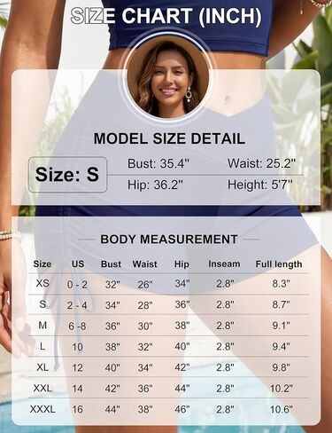 BMJL Womens Swim Shorts Crisscross V-Waist Side Adjustable Drawstring Bikini Bottoms Boy Shorts in Kuwait