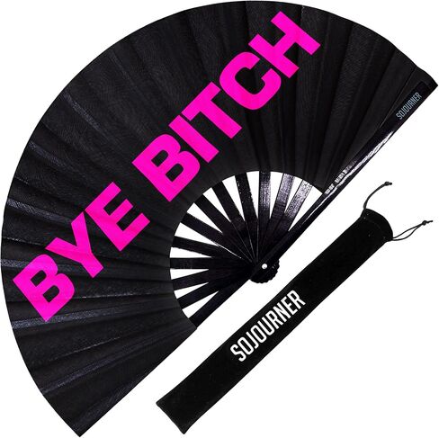 SoJourner Bags Mandala Trippy Wonders Rave Fan - Large Folding Clack Fan for Men and Women - Rave Accessories for EDM, Line Dancing, Cosplay, Concerts and More in Saudi Arabia