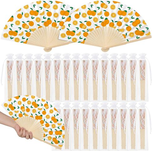 25 Pcs Strawberry Folding Hand Fan Bulk with Organza Bag Strawberry Party Favor for Guest Foldable Summer Fruit Handheld Paper Fan for Summer Sweet Baby Shower Birthday Party Supplies Decor in Kuwait