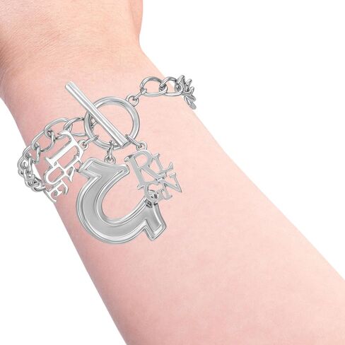 True Religion Horseshoe & Logo Charm Bracelet in Saudi Arabia