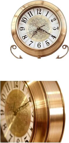 Grandfather Clocks Metal Floor Standing Clock Quartz Silent Roman Numeral for Living Room in Kuwait