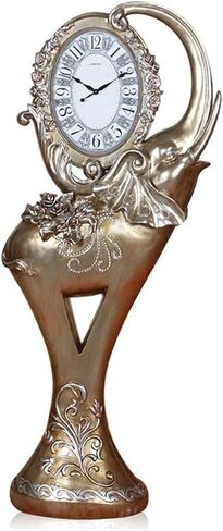 Grandfather Clocks Vintage Elephant Floor Clock Home Statue Clocks Beside with Quartz Movement Bedroom Living Room in Kuwait
