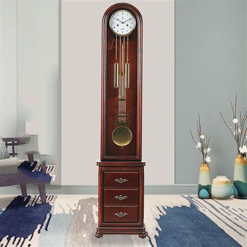 Grandfather Clocks Floor Standing Clocks with 2 Drawers Retro Grandfather Clock Small Living Room Chinese Home in Kuwait