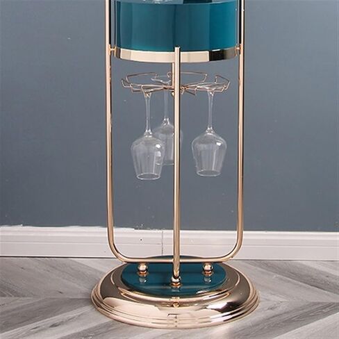 Grandfather Clocks Grandfather Style Wall Clock Gold Plated Home Decor with Storage Basket Wine Rack Standing Vertical in Kuwait