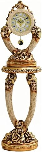 Grandfather Clocks Vintage Floor Clock Quartz Silent European Style Ornate for Living Room in Kuwait