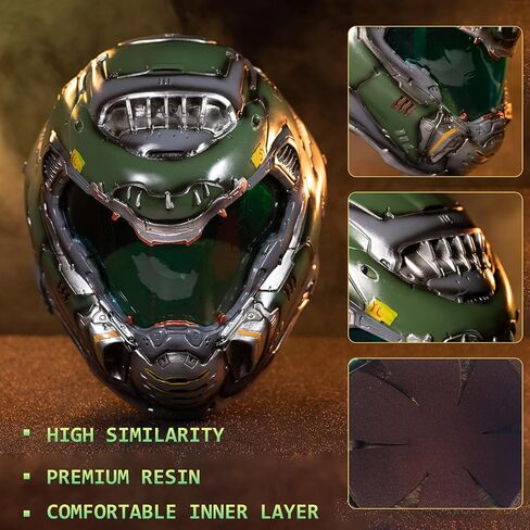Karc Halloween Helmet Deluxe Resin Full Head Mask for Men Cosplay Costume Prop in Saudi Arabia