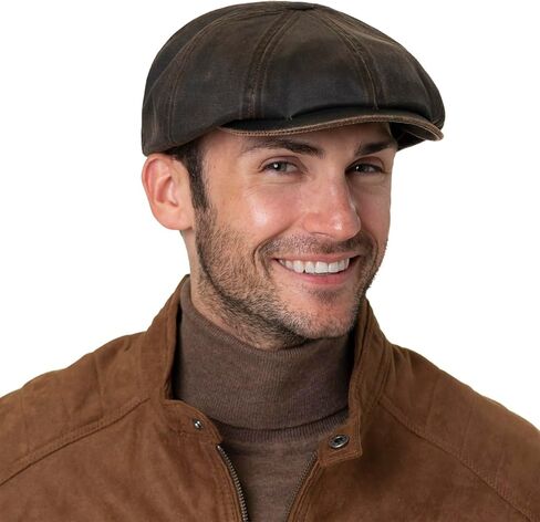Stetson Hatteras Cap - Newsboy Flatcap - UV Protection 40+ - Unisex in Kuwait