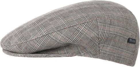 Lipodo Devron Flat Cap Checked Cotton Prince of Wales Vintage Pattern Made in Italy Men Summer in Kuwait