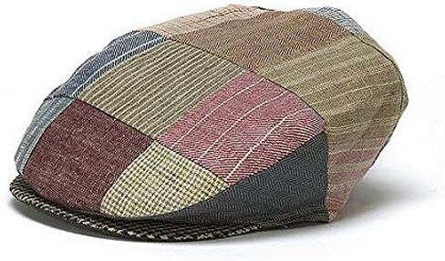 Hanna Hats Men's Vintage Irish Cap Linen (Green/Grey/Brown/Rose, X-Large) in Saudi Arabia