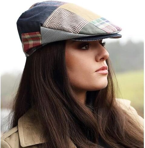 Hanna Hats Men's Vintage Irish Cap Linen (Green/Grey/Brown/Rose, X-Large) in Saudi Arabia