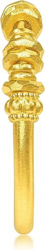 CHOW SANG SANG 999.9 24K Pure Gold Cultural Blessings Ancient Ingots Ring for Women (US Size: 7, Diameter 17.3mm) 96374R Price-by-Weight 4.49g Gold in Kuwait