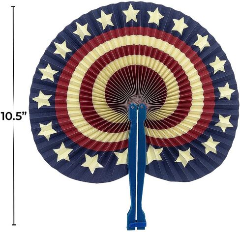 Fun Express Vintage Americana Folding Hand Fans - 12 Pieces in Kuwait