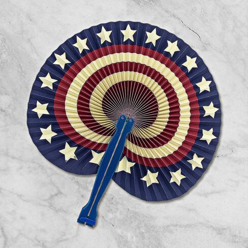 Fun Express Vintage Americana Folding Hand Fans - 12 Pieces in Kuwait