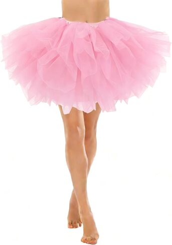 Tutus for Women Adults 5 Layered Tutu Tulle Skirts Costumes for Womens Tutu Skirts for Girls Halloween Ballet in Saudi Arabia