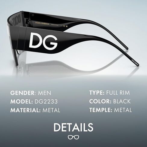 DOLCE & GABBANA DG2233 نظارة شمسية مربعة الشكل مع مجموعة نظارات فاخرة in Kuwait
