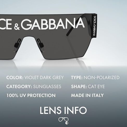 DOLCE & GABBANA DG2233 نظارة شمسية مربعة الشكل مع مجموعة نظارات فاخرة in Kuwait