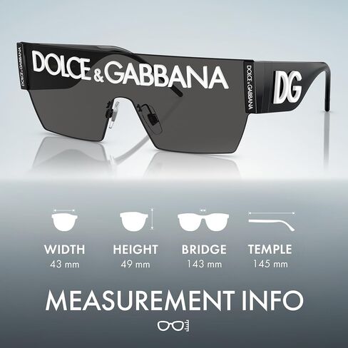 DOLCE & GABBANA DG2233 نظارة شمسية مربعة الشكل مع مجموعة نظارات فاخرة in Kuwait