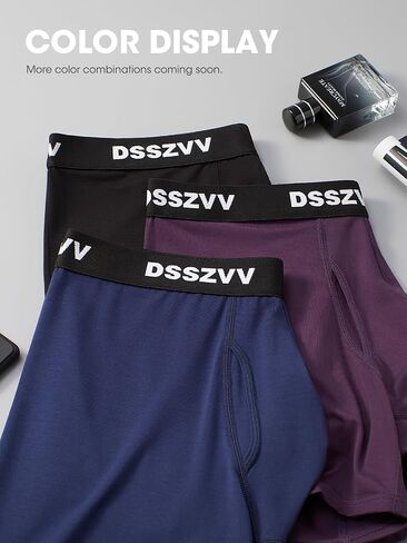 Men's Boxer Briefs Soft Stretch Breathable Underwear for Men 3 Pack Value Comfort No Riding Up in Saudi Arabia