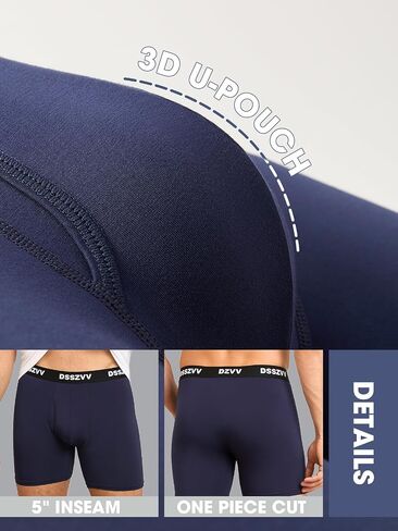 Men's Boxer Briefs Soft Stretch Breathable Underwear for Men 3 Pack Value Comfort No Riding Up in Saudi Arabia