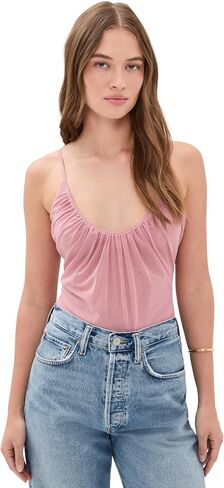 L'AGENCE Women's Gelina Ruched Thong Bodysuit in Kuwait