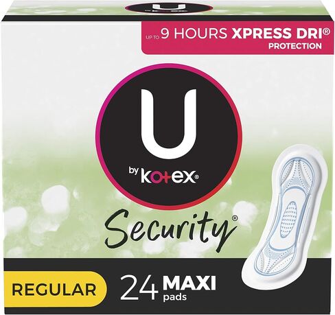 Kotex Natural Balance Regular Unscented No Wings Maxi, 24 Count in Saudi Arabia
