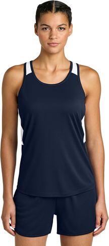 SPORT-TEK Women's Club Track Tank - Moisture-Wicking Racerback Workout Tank Top for Women, Lightweight & Breathable Mesh in Kuwait