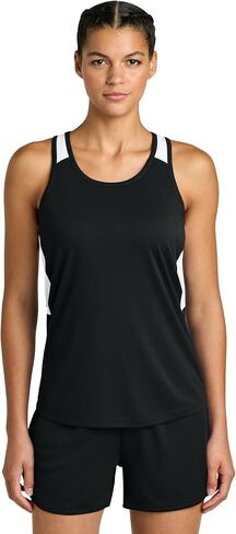 SPORT-TEK Women's Club Track Tank - Moisture-Wicking Racerback Workout Tank Top for Women, Lightweight & Breathable Mesh in Kuwait
